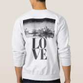 Aangepast paar foto Stijlvol zwart Abstract Trui (Achterkant)