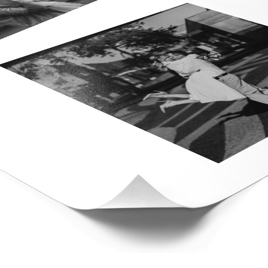 Aangepast paar Jubileum Foto Collage Art Print Foto Afdruk (Hoek)