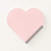 Aangepast paar PhotoHeart Blush Pink Notitieboek (Achterkant)