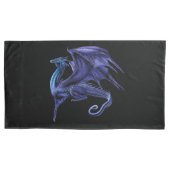 Aangepast paar pilotenetjes, King Size BLUE DRAGON Kussensloop (Voorkant-Links)
