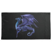 Aangepast paar pilotenetjes, King Size BLUE DRAGON Kussensloop (Voorkant-Rechts)