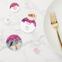 Aangepast paar tropische Floral bruiloft