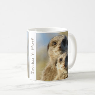 Aangepast paar van Meerkats Coffee-Mok Koffiemok