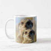 Aangepast paar van Meerkats Coffee-Mok Koffiemok (Links)