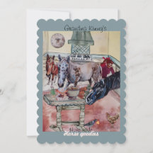 Aangepast paard goodies label