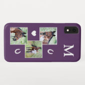 Aangepast paardenfotocollage paard Case-Mate iPhone case (Achterkant (horizontaal))