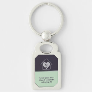 Aangepast Paars Aged Care-promotiemateriaal Logo Sleutelhanger