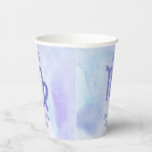 Aangepast Paars antibioticum geboortedag Cute Cust Papieren Bekers (Rechts)