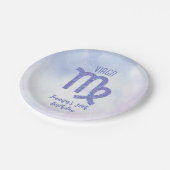 Aangepast Paars antibioticum geboortedag Cute Cust Papieren Bordje (Gekanteld)