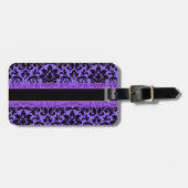 Aangepast Paars Bagagelabel (Voorkant horizontaal)