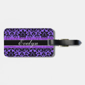 Aangepast Paars Bagagelabel (Achterkant horizontaal)