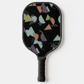 Aangepast Paars Bruin Groen Oranje Zwarte Mozaïekk Pickleball Paddle (Achterkant)