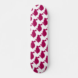 Aangepast Paars Bunny Rabbit Silhouette Skateboard