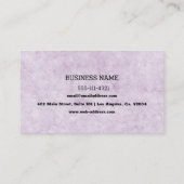Aangepast Paars gekraakt Visitekaartje textiel (Achterkant)