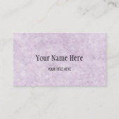 Aangepast Paars gekraakt Visitekaartje textiel (Voorkant)