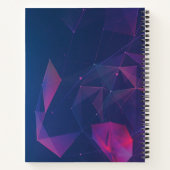 Aangepast Paars geometrisch eenvoudig grafiekpapie Notitieboek (Achterkant)