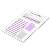 Aangepast Paars grijs dagblad Notitieblok (Schuin)