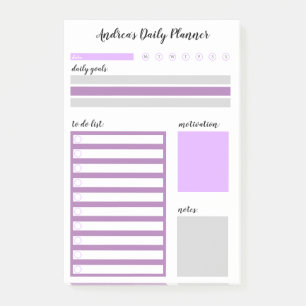 Aangepast Paars grijs dagblad Post-it® Notes