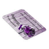 Aangepast paars hart voor pony magneet (Rechterzijde)