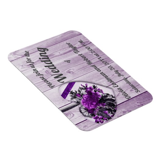 Aangepast paars hart voor pony magneet (Rechterzijde)