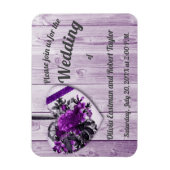 Aangepast paars hart voor pony magneet (Verticaal)