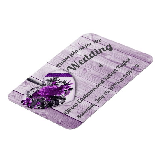 Aangepast paars hart voor pony magneet (Linkerzijde)