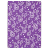 Aangepast Paars klembord Paisley (Achterkant)