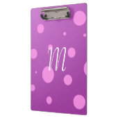 Aangepast Paars klembord voor Initiaal met polaire (Links)