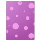 Aangepast Paars klembord voor Initiaal met polaire (Achterkant)