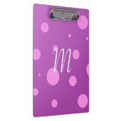 Aangepast Paars klembord voor Initiaal met polaire (Rechts)