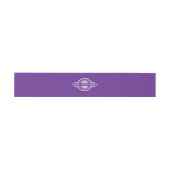 Aangepast Paars Logo Uitnodigingen Wikkel (Vlak)