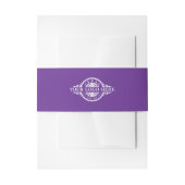 Aangepast Paars Logo Uitnodigingen Wikkel (Voorkant Voorbeeld)