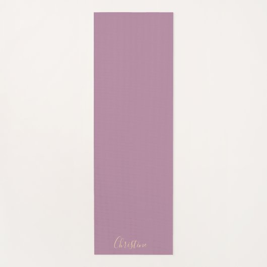 Aangepast Paars minimalistisch Yogamat (Voorkant)