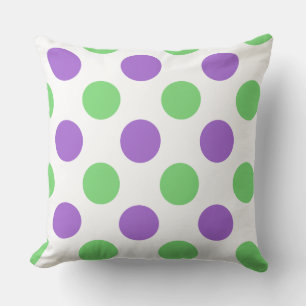Aangepast Paars Mint Extra Grote Polka Dot Pillow Kussen