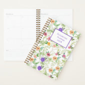 Aangepast Paars roze geel hout, vroeg Planner