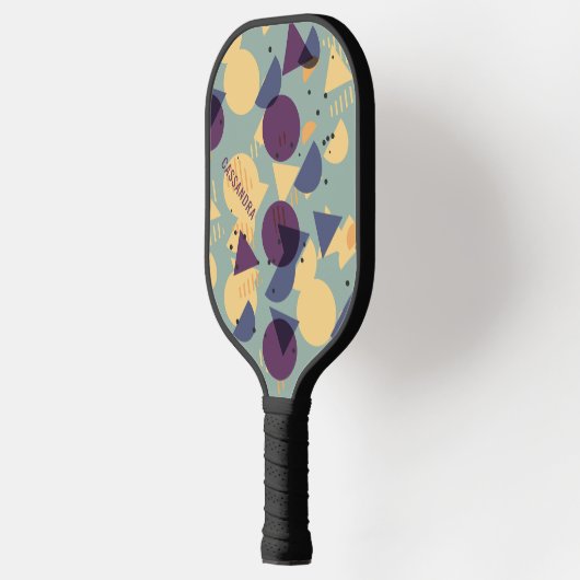 Aangepast Paars seafoam Blauwgroen Blauw Oranje Mo Pickleball Paddle (Links)