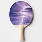 Aangepast Paars Sky Lightning Strikes Tafeltennisbatje (Achterkant)
