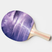 Aangepast Paars Sky Lightning Strikes Tafeltennisbatje (Zijkant)