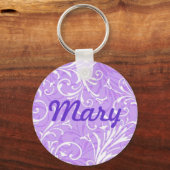 Aangepast Paars Sleutelhanger voor sierdoeleinden (Voorkant)