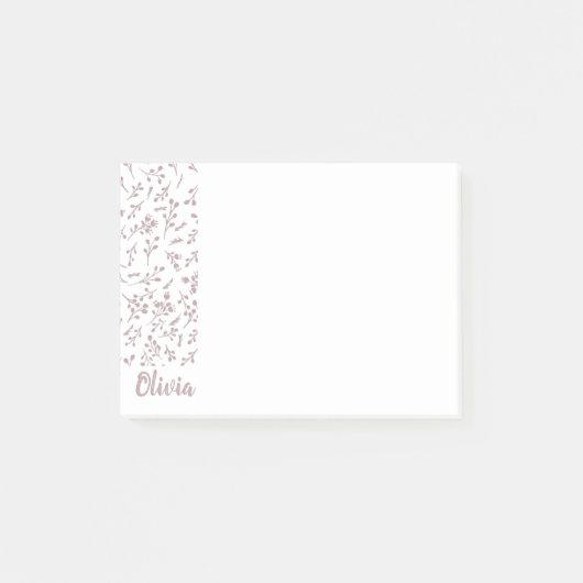 Aangepast Paars tapellak met twee kleurenpatronen Post-it® Notes (Voorkant)