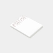 Aangepast Paars tapellak met twee kleurenpatronen Post-it® Notes (Schuin)