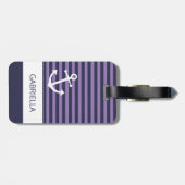 Aangepast Paars trapsgewijs lavender Bagagelabel (Achterkant horizontaal)