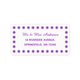 Aangepast Paars ventilator Lijst Etiket