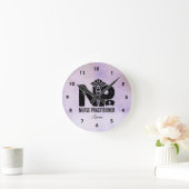 Aangepast Paars verpleegkundige Ronde Klok (Huis)