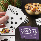 Aangepast Paars voor speciale acties voor zakelijk Pokerkaarten (Insitu)