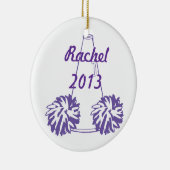 Aangepast Paars voorversieringsornament Keramisch Ornament (Rechts)