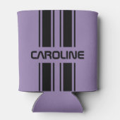 Aangepast Paars zwart, automatische racesport stri Blikjeskoeler (Achterkant)