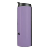 Aangepast Paars zwart, automatische racesport stri Thermosbeker (Geroteerd rechts)