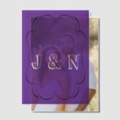 Aangepast Paarse doorschijnend vellum papier Vellum Uitnodigingen (Offset (Koppel))