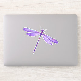 Aangepast Paarse dragonfly - Vinylsticker knippen Sticker